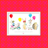 blondie inspired baby or child wall art birth gift watercolour painted in Paris for bedroom